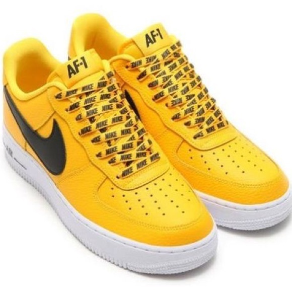 Nike Other - Nike AF1 Statement Game Amarillo Yellow and Black